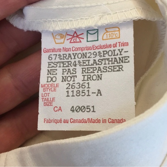 NWT Frank Lyman Off White Pencil Skirt size 2 - Picture 5 of 5